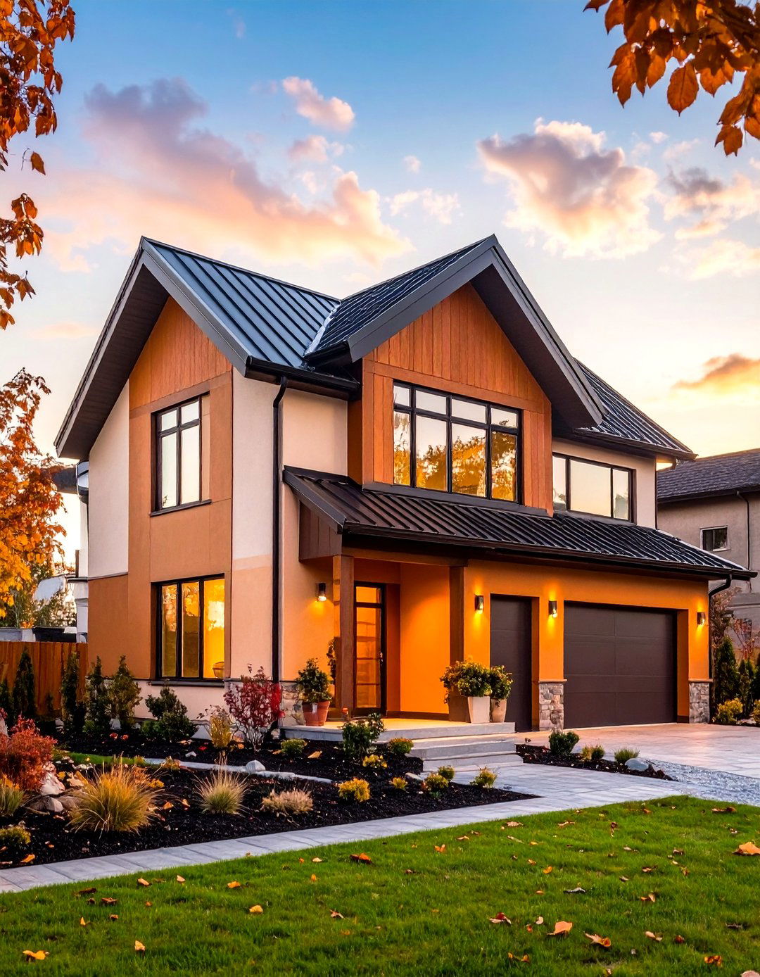 Seamless Contemporary Clay Veneer - 20 Home Designs Using Natural Clay Siding Colors