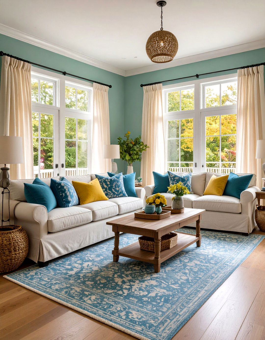 Seamless Indoor Outdoor Flow in the Hamptons Living Room - 20 Hamptons Living Room Ideas