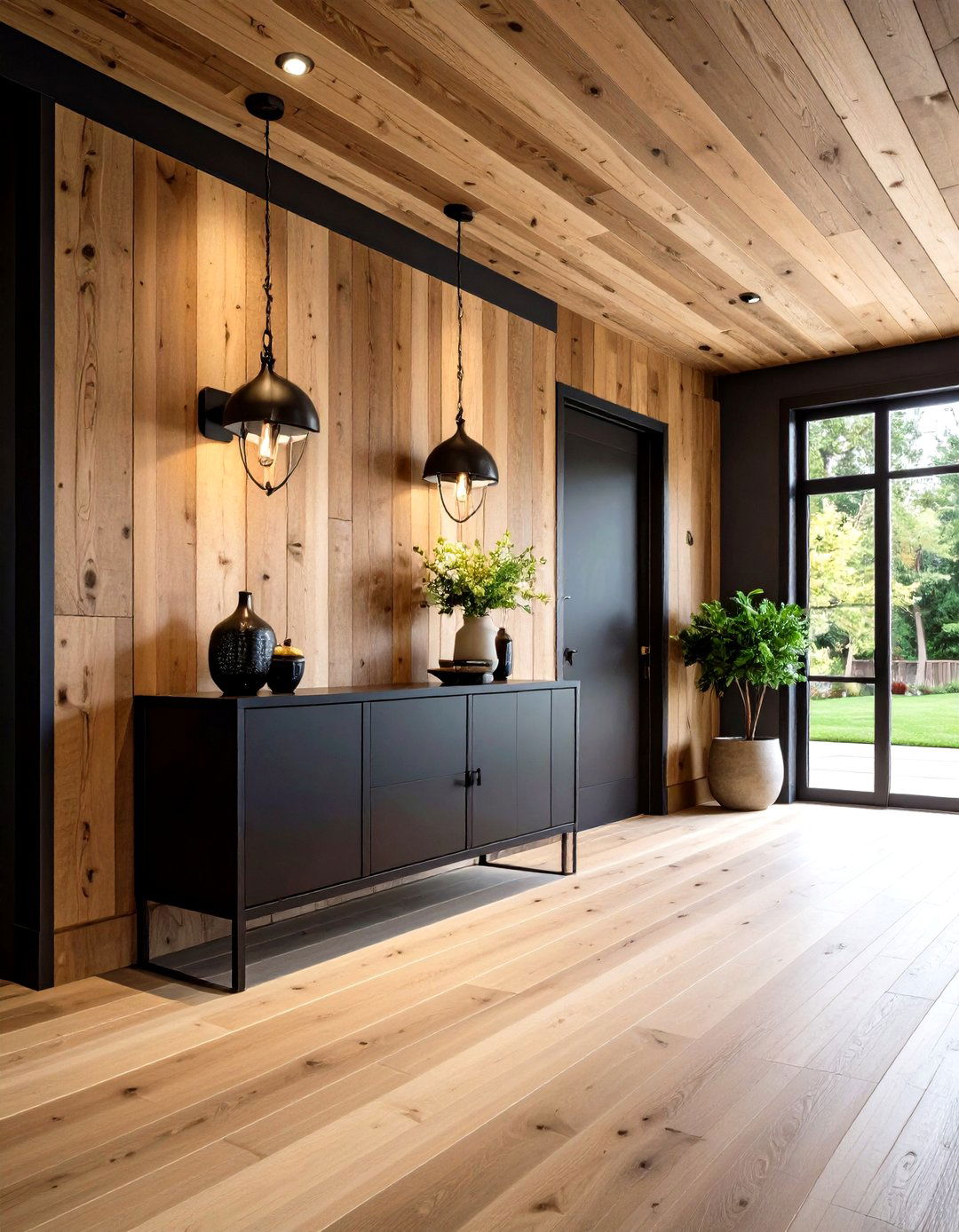 Seamless Tongue and Groove Shiplap - 20 Shiplap Wall Entryway Ideas