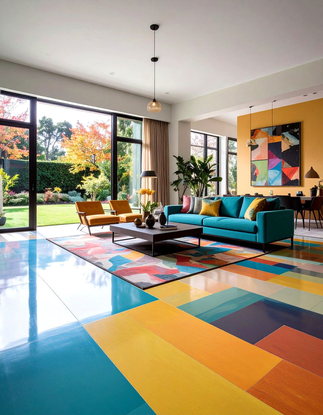 Seamless Transition Epoxy Floor Design - 20 Epoxy Floor Designs