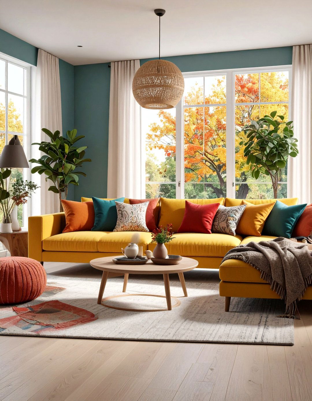 Seasonal Colorful Room Ideas with Adaptable Elements - 20 Colorful Room Ideas