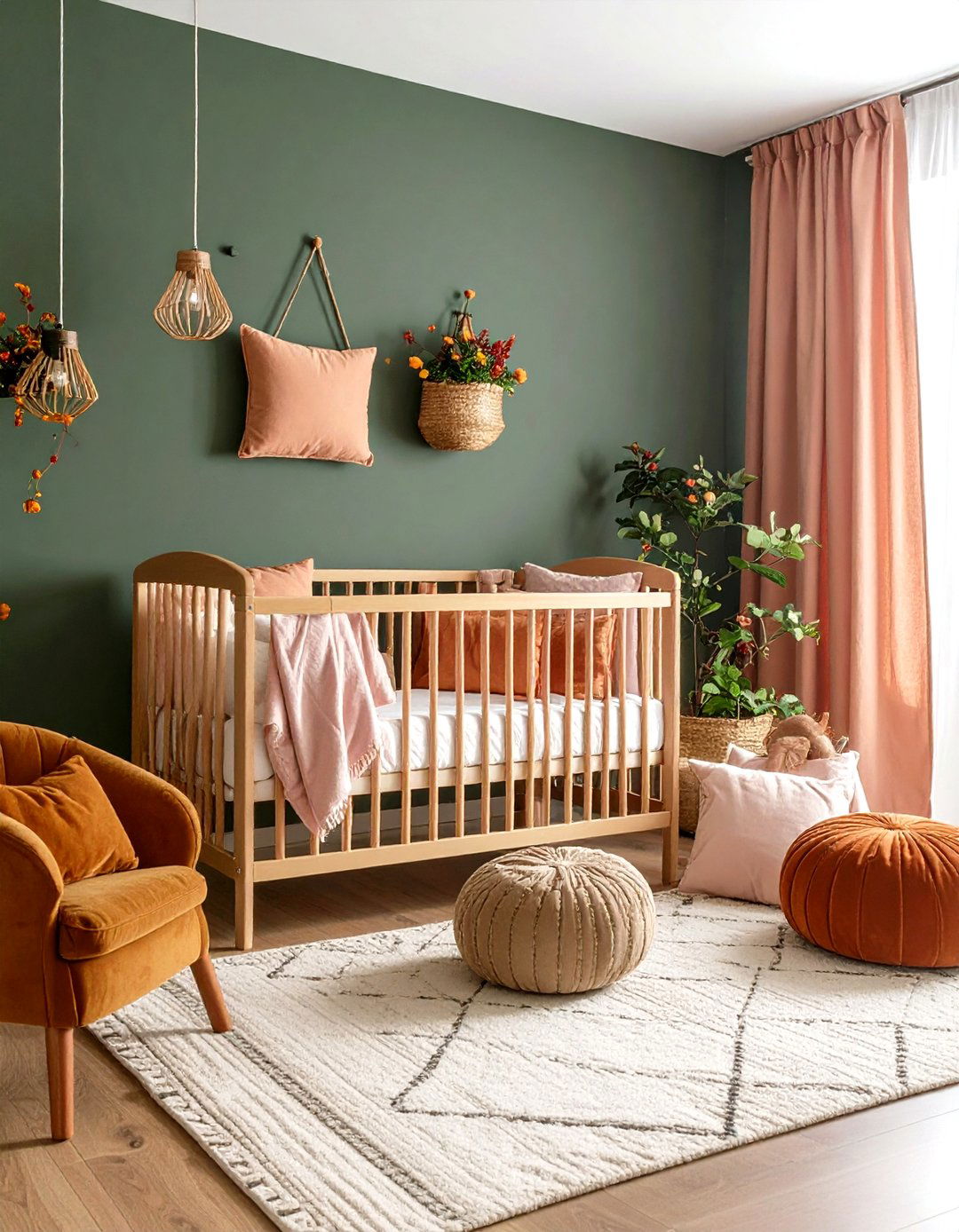 Seasonal Decor Swaps in a Dark Green Nursery - 20 Dark Green Nursery Ideas