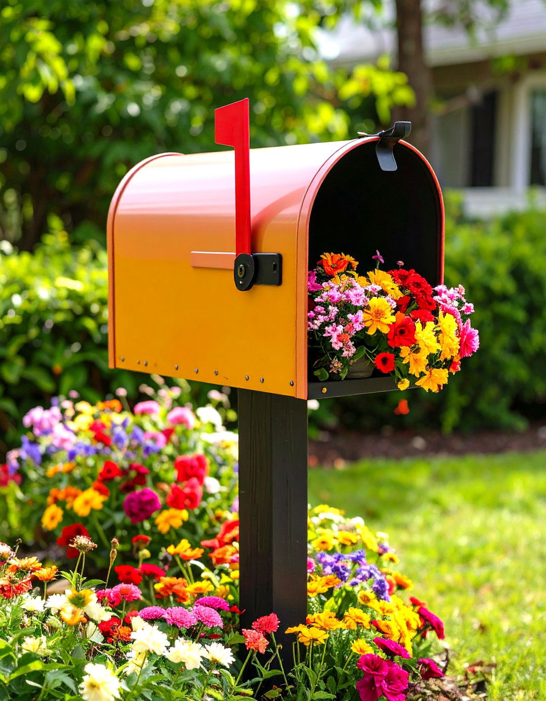 Seasonal Floral Mailbox Decor - 20 Mailbox Decor Ideas