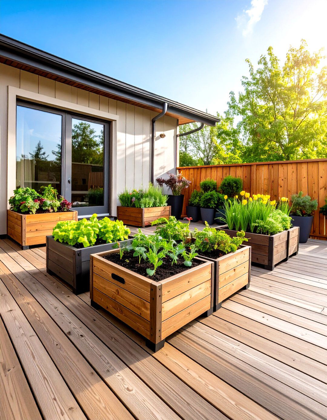 Seasonal Plant Rotation Strategy on the Deck - 20 Deck Decorating Ideas With Plant