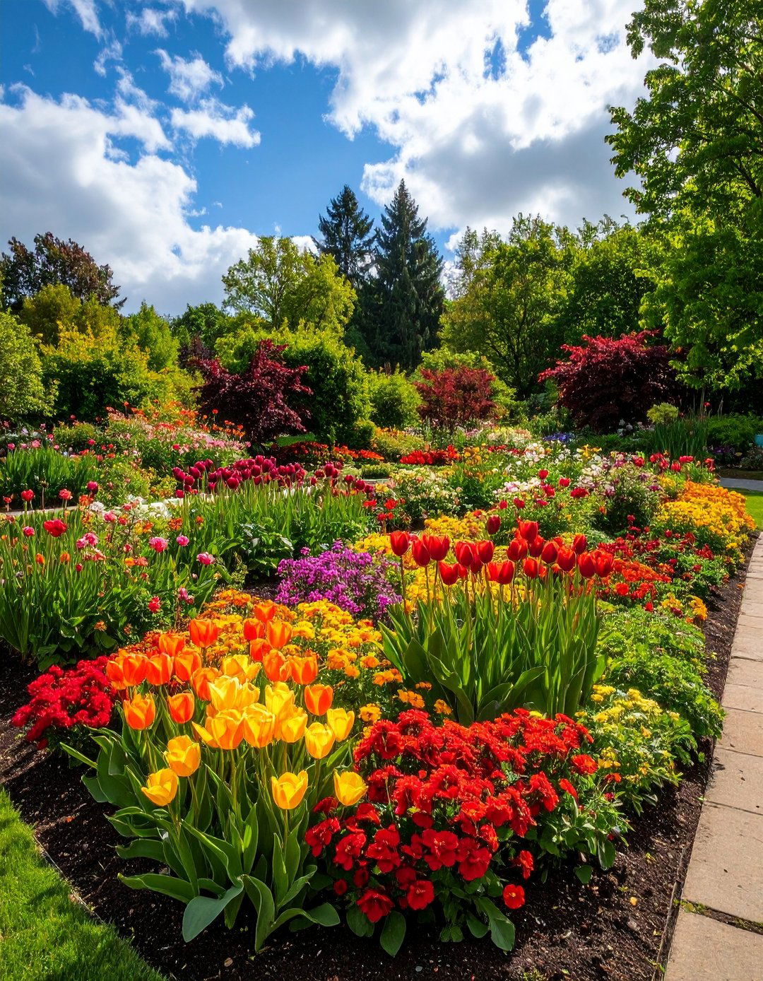 Seasonal Rotation Flower Bed for Continual Bloom - 20 Flower Bed Ideas