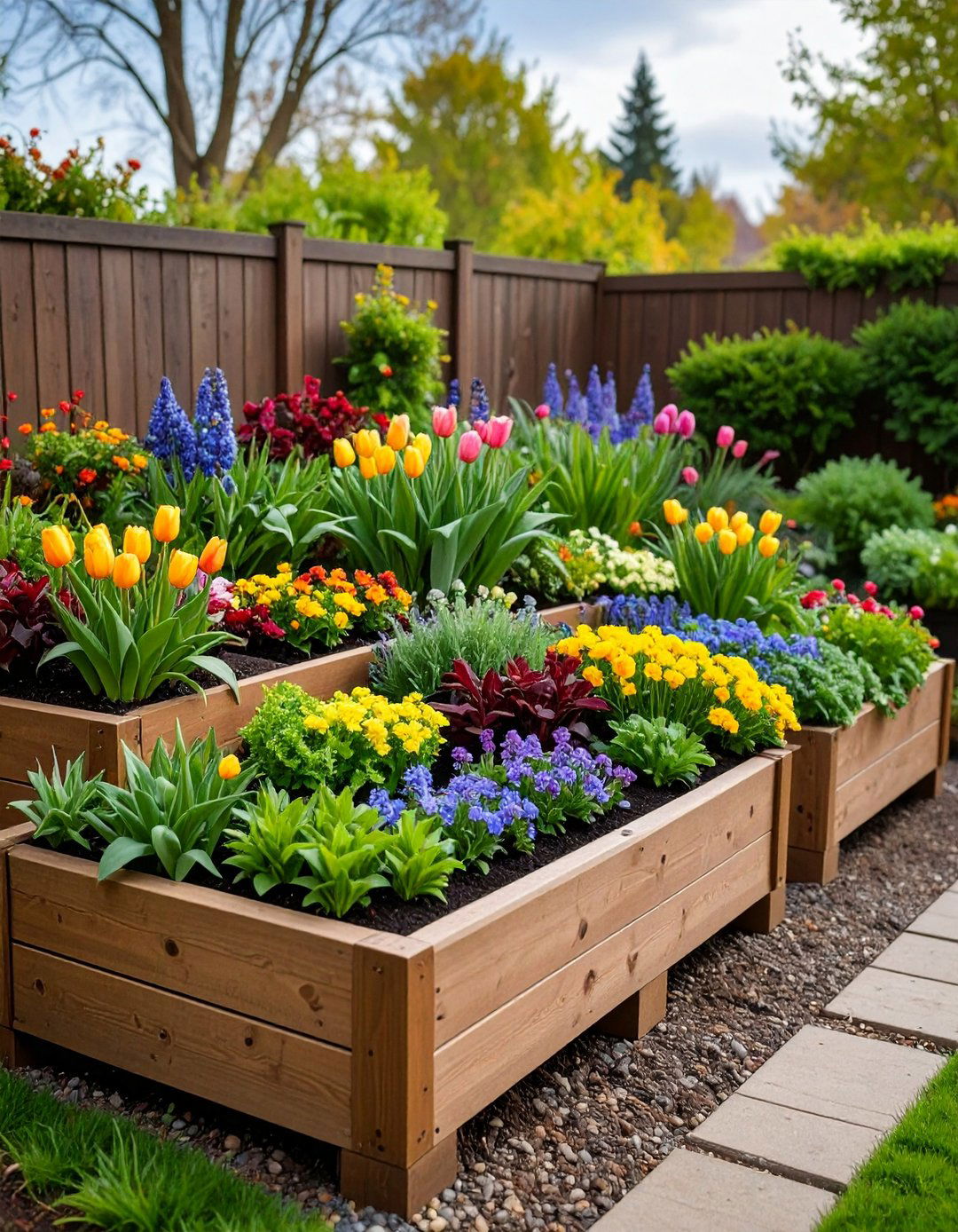 Seasonal Rotation Flower Bed - 20 Front Yard Flower Bed Ideas