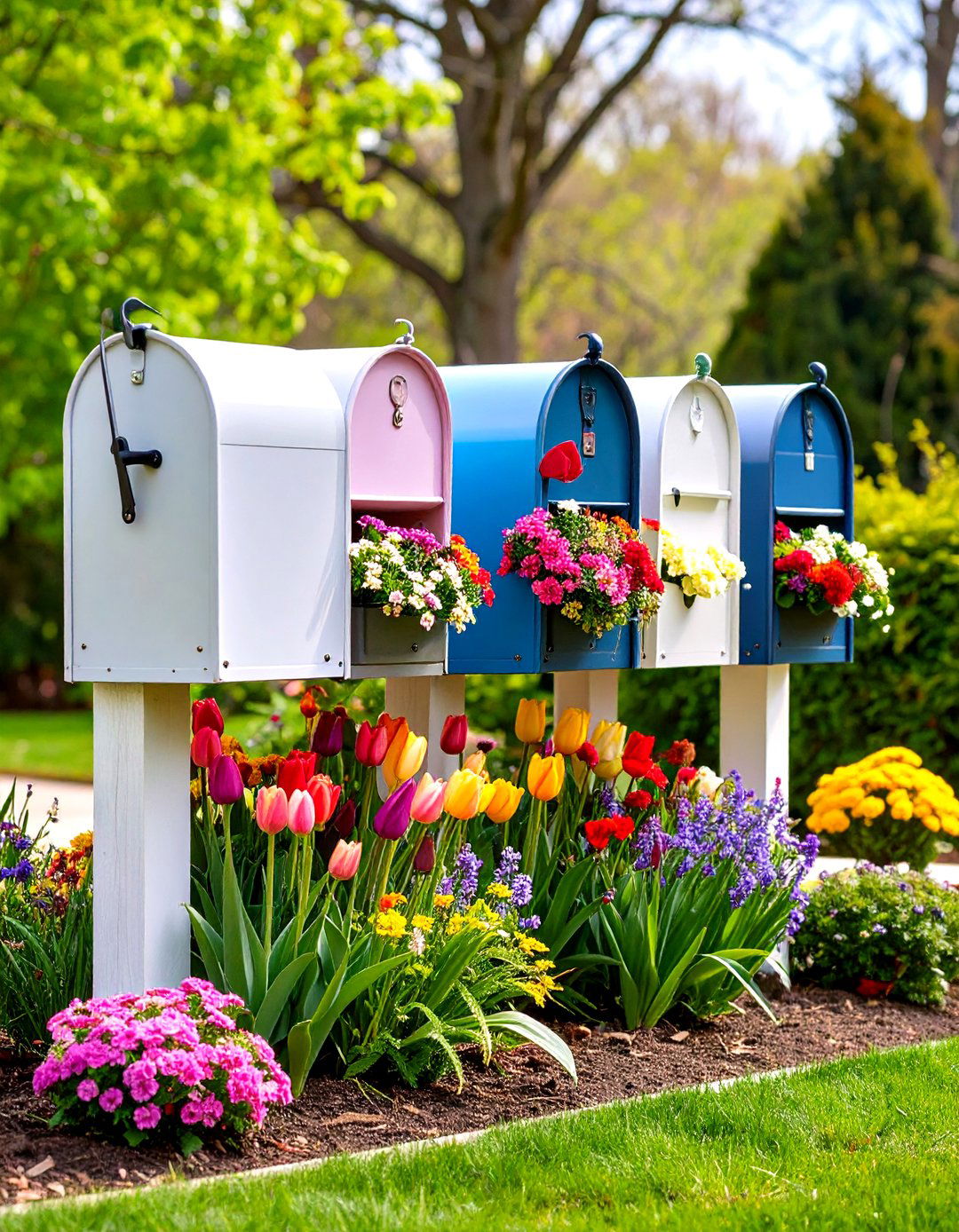 Seasonal Rotation Mailbox Landscaping - 20 Mailbox Landscaping Ideas