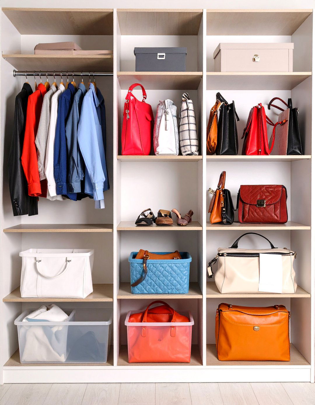 Seasonal Rotation Purse Storage System - 20 Purse Storage Ideas