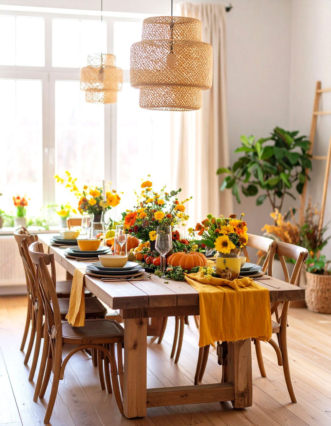 Seasonal Rustic Dining Room Transformation Flexibility - 20 Rustic Dining Room Ideas