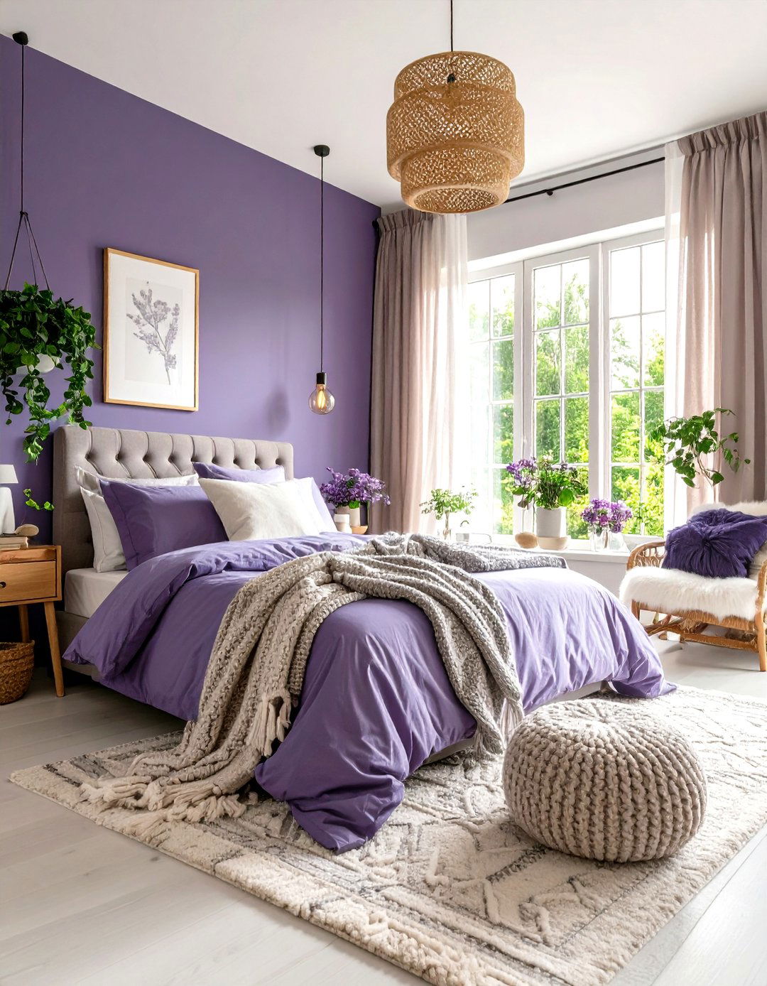 Seasonal Styling with a Dark Purple Base - 20 Dark Purple Bedroom Ideas