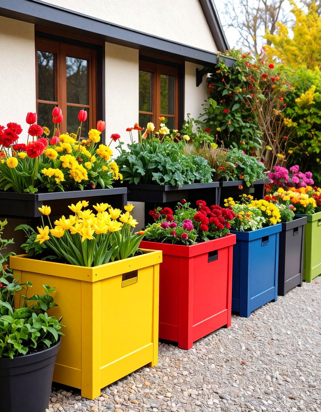 Seasonal Swap Out Containers Refresh a Small Garden Year Round - 20 Modern Small Garden Ideas