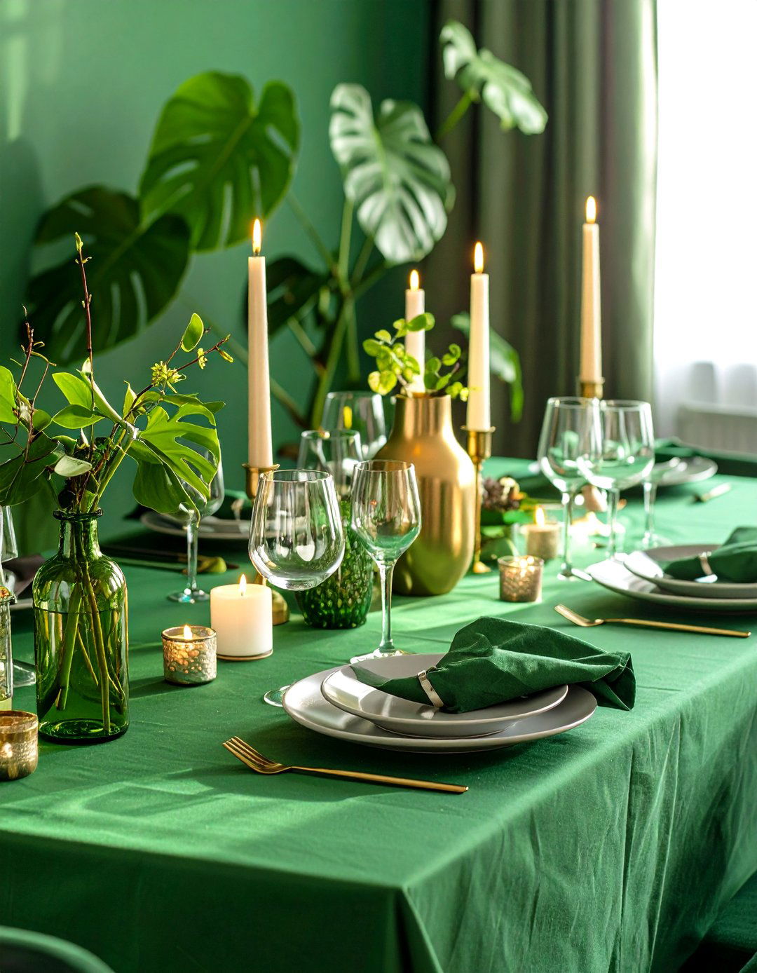 Seasonal Tablescapes for a Dynamic Green Dining Room - 20 Green Dining Room Ideas