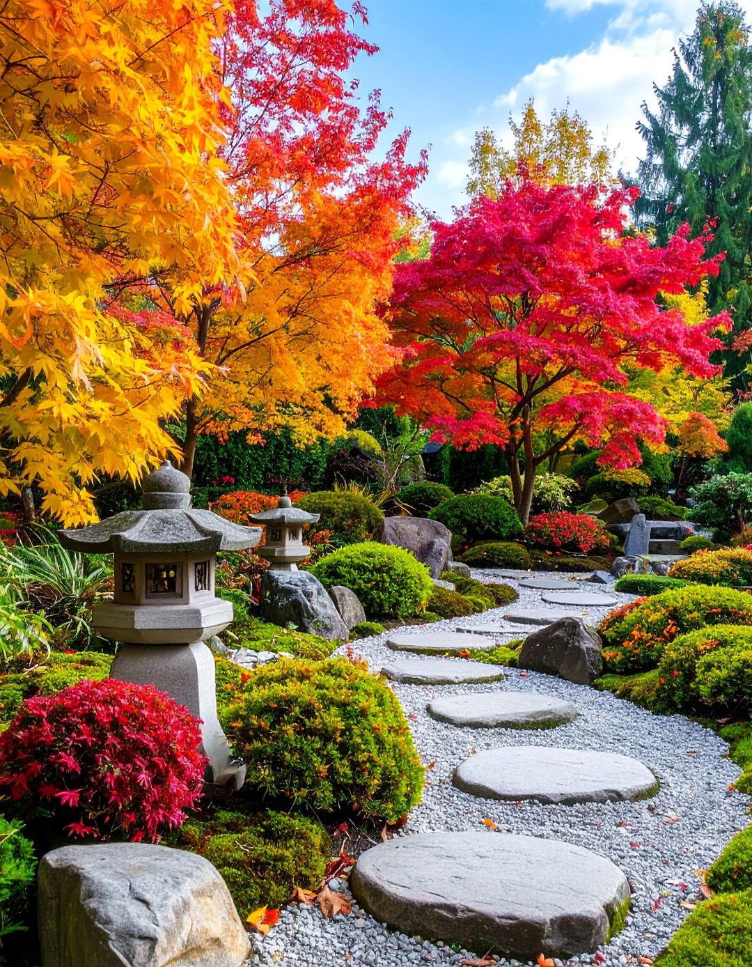 Seasonal Theme Bonsai Garden - 20 Bonsai Garden Ideas