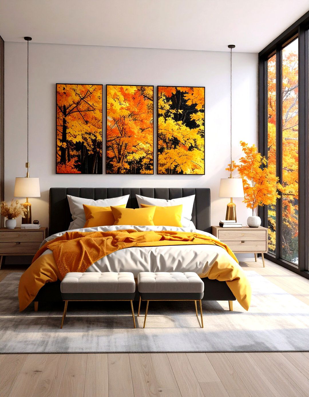 Seasonal Wall Art for Fall Bedroom Decor - 20 Fall Bedroom Decor Ideas