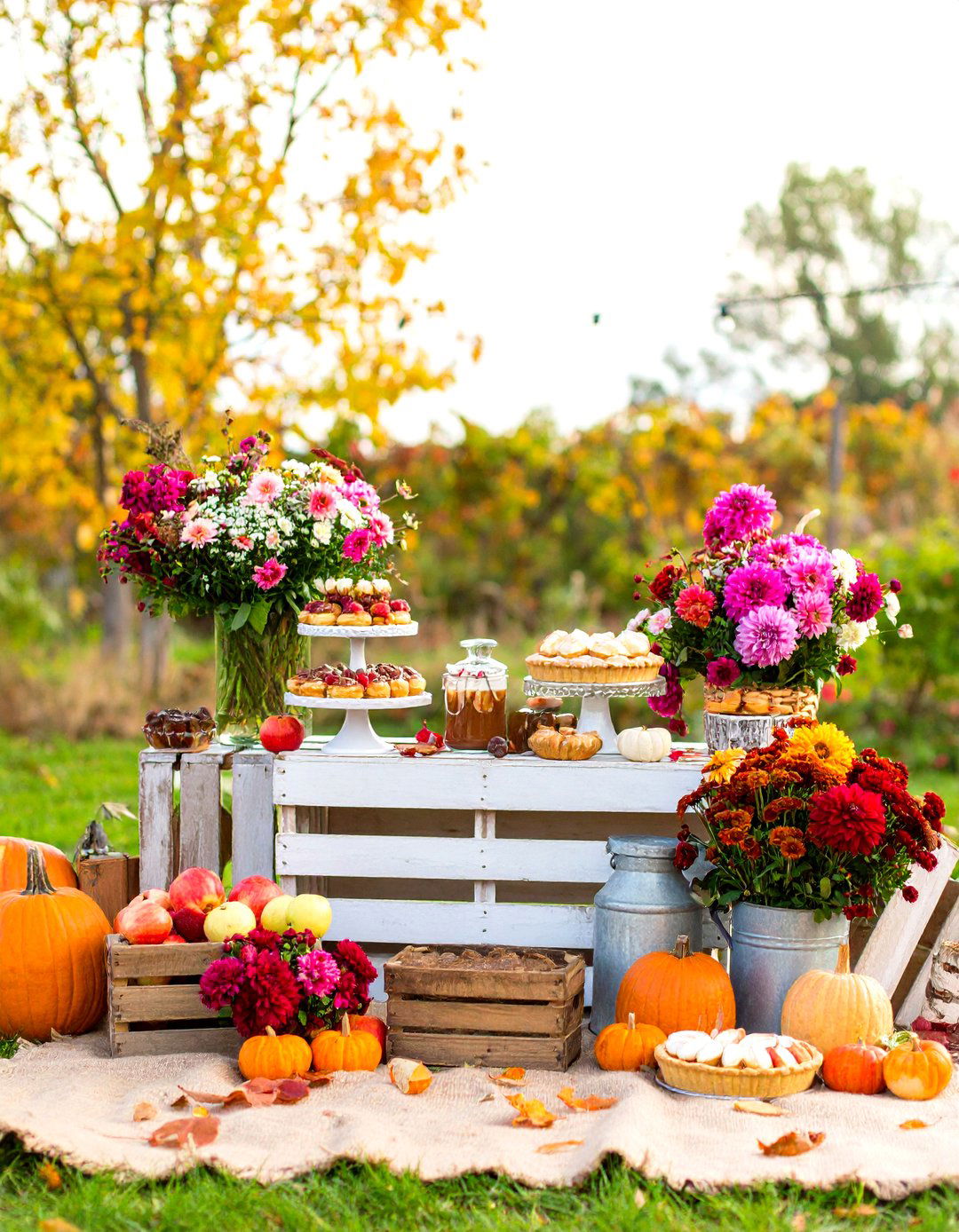 Seasonal Wedding Dessert Fall Harvest Bar - 20 Wedding Dessert Ideas