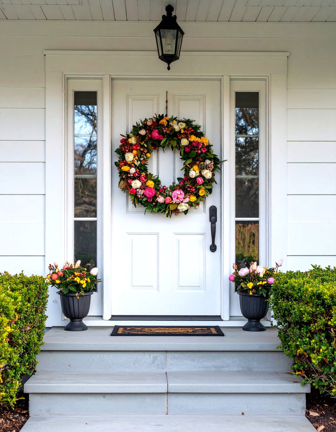 Seasonal Wreaths - 20 Southern Front Porch Ideas