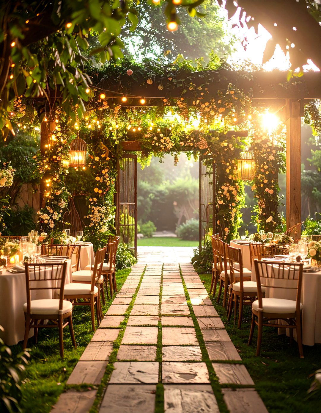 Secret Garden Wedding Reception with Whimsical Elements - 20 Wedding Reception Ideas