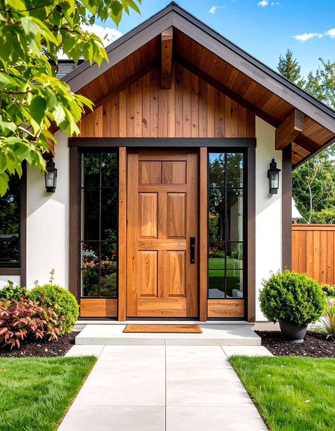 See Through - 20 Stained Front Door Ideas