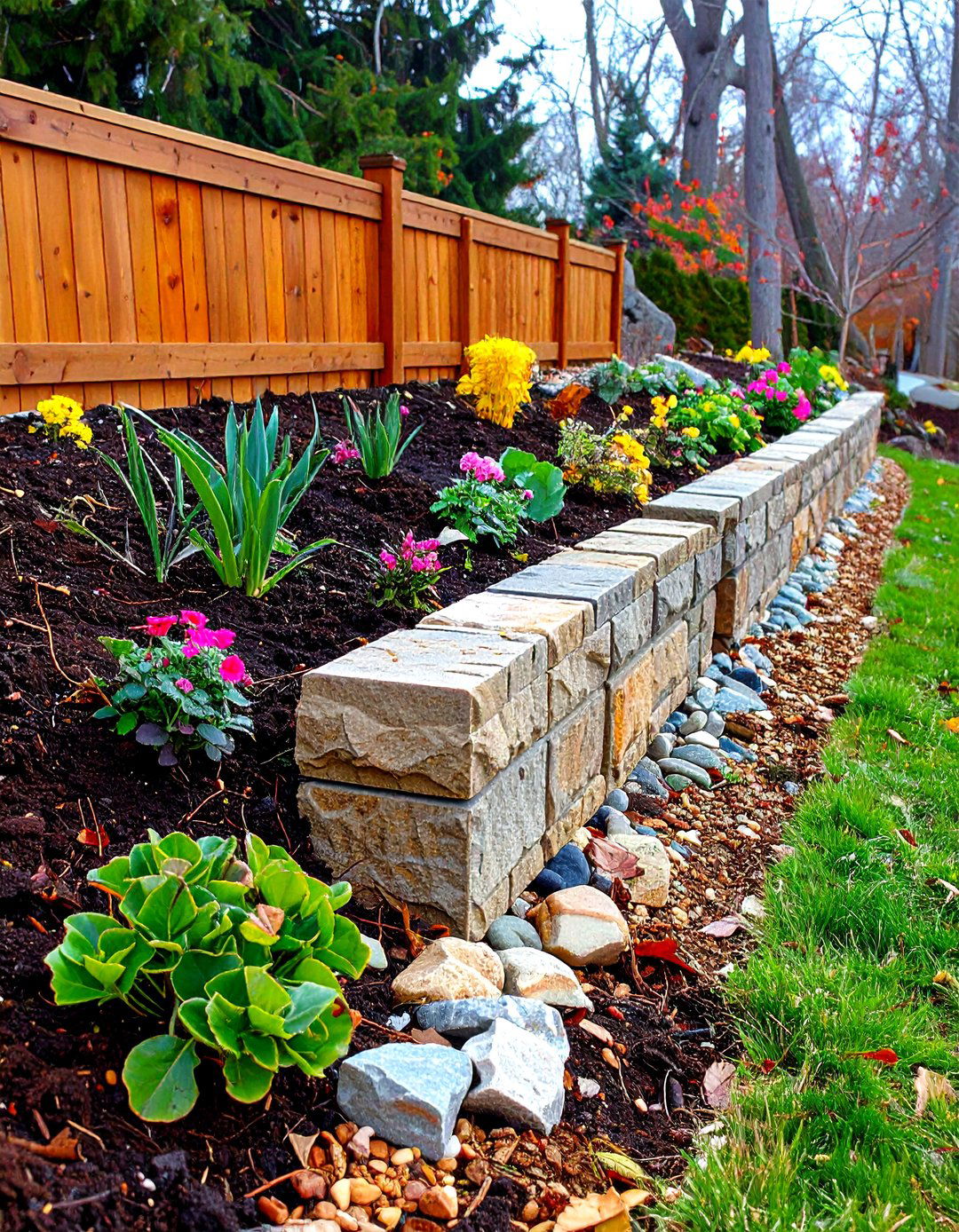 Segmental Block Retaining Wall System - 20 Retaining Wall Ideas for Sloped Backyard