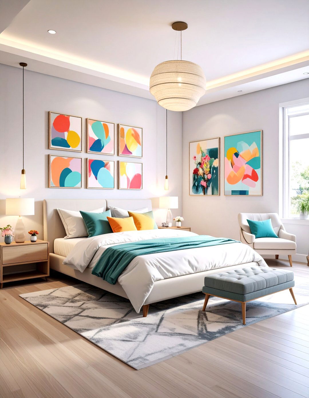 Select Scaled Down Artwork - 20 Small Guest Bedroom Ideas