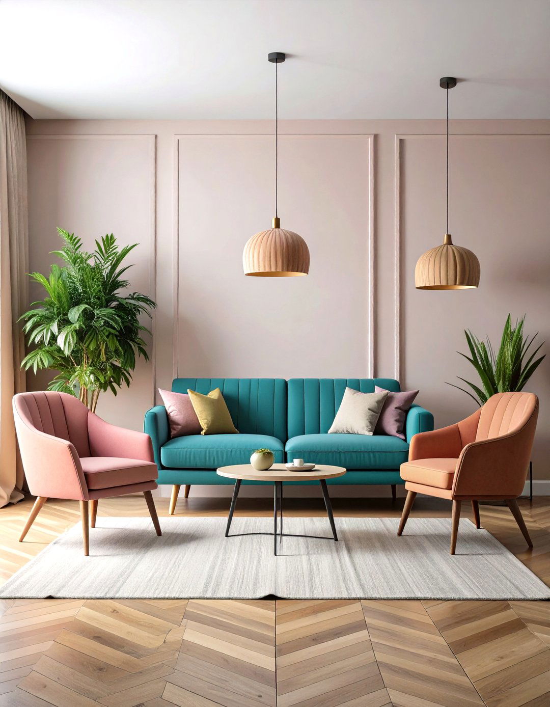 Select Slim Scaled Down Furniture - 20 Small Living Room Ideas