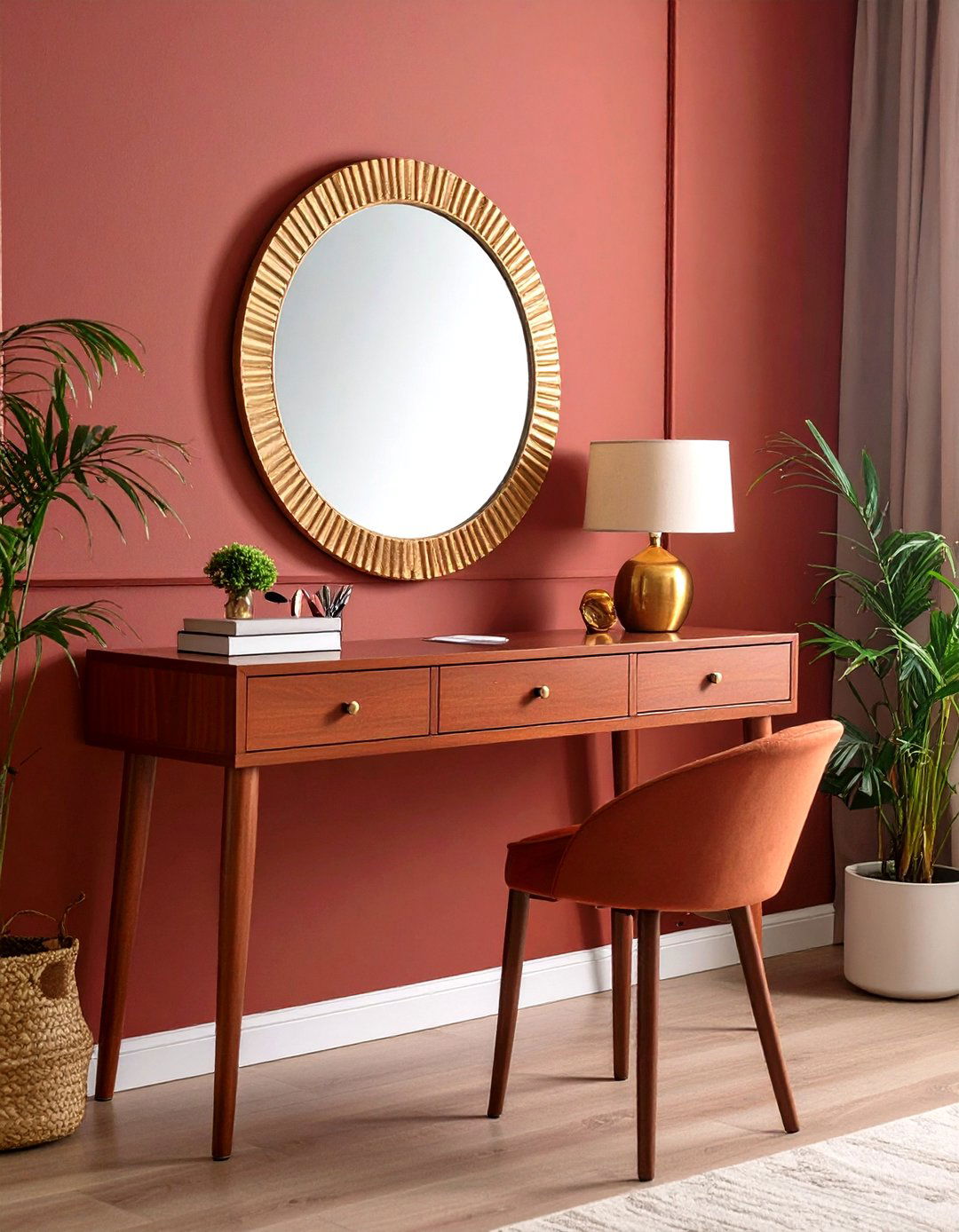 Select a Narrow Console Desk - 20 Small Home Office Ideas