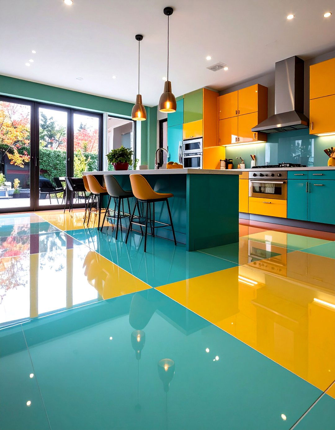 Self Leveling Epoxy Floor Finish - 20 Epoxy Floor Designs
