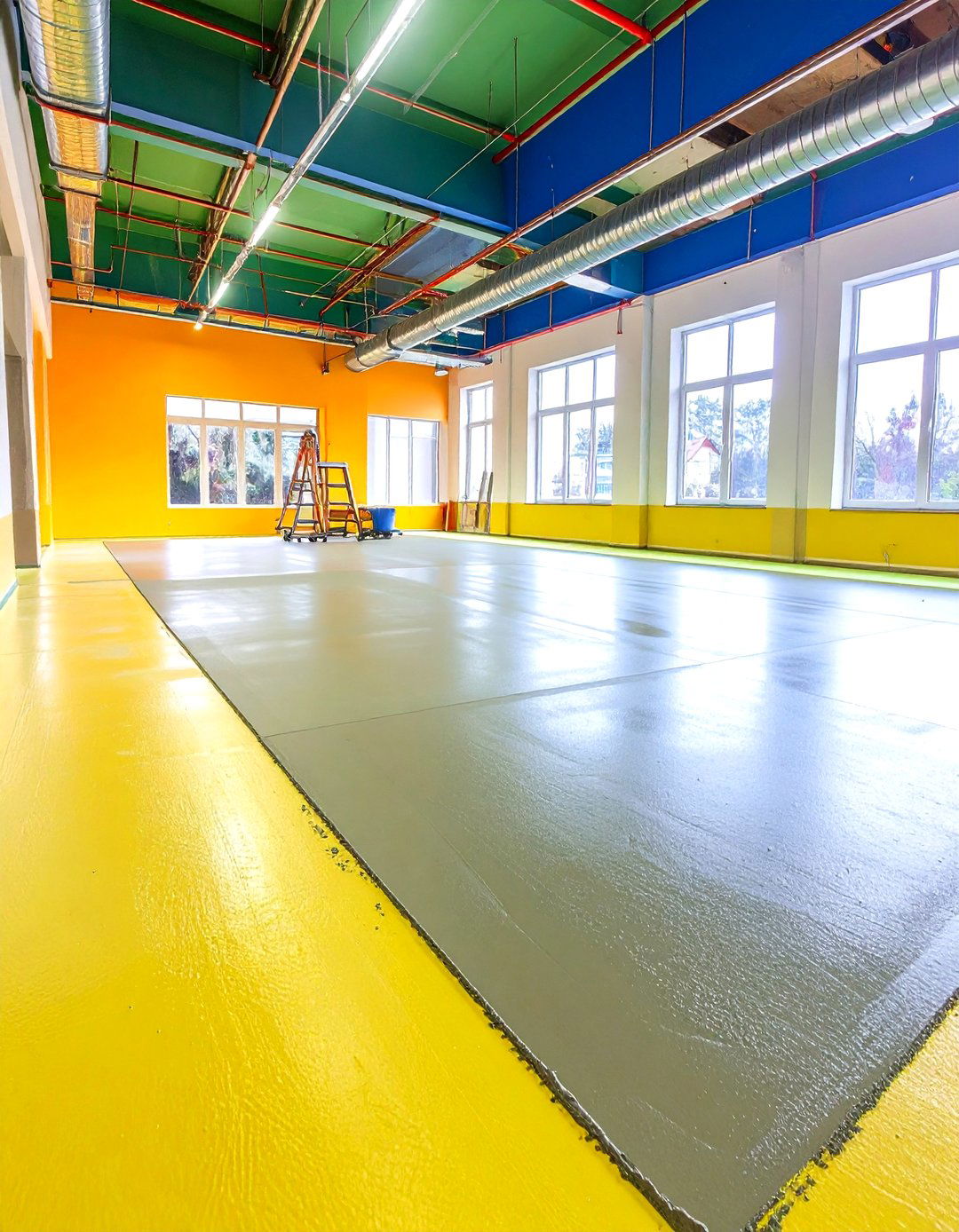 Self Leveling Underlayment - 20 Types of Concrete Floor Finishes