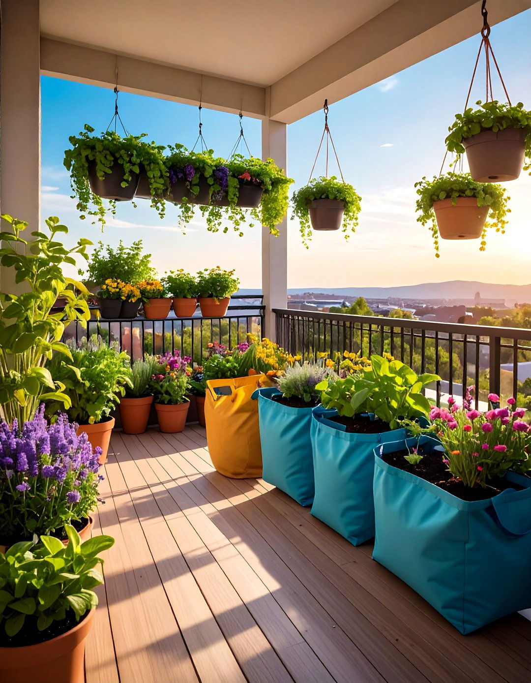 Self Watering Balcony Garden Systems - 20 Balcony Garden Ideas
