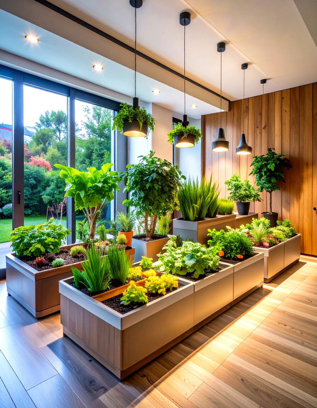 Self Watering Container Indoor Garden - 20 Indoor Garden Ideas