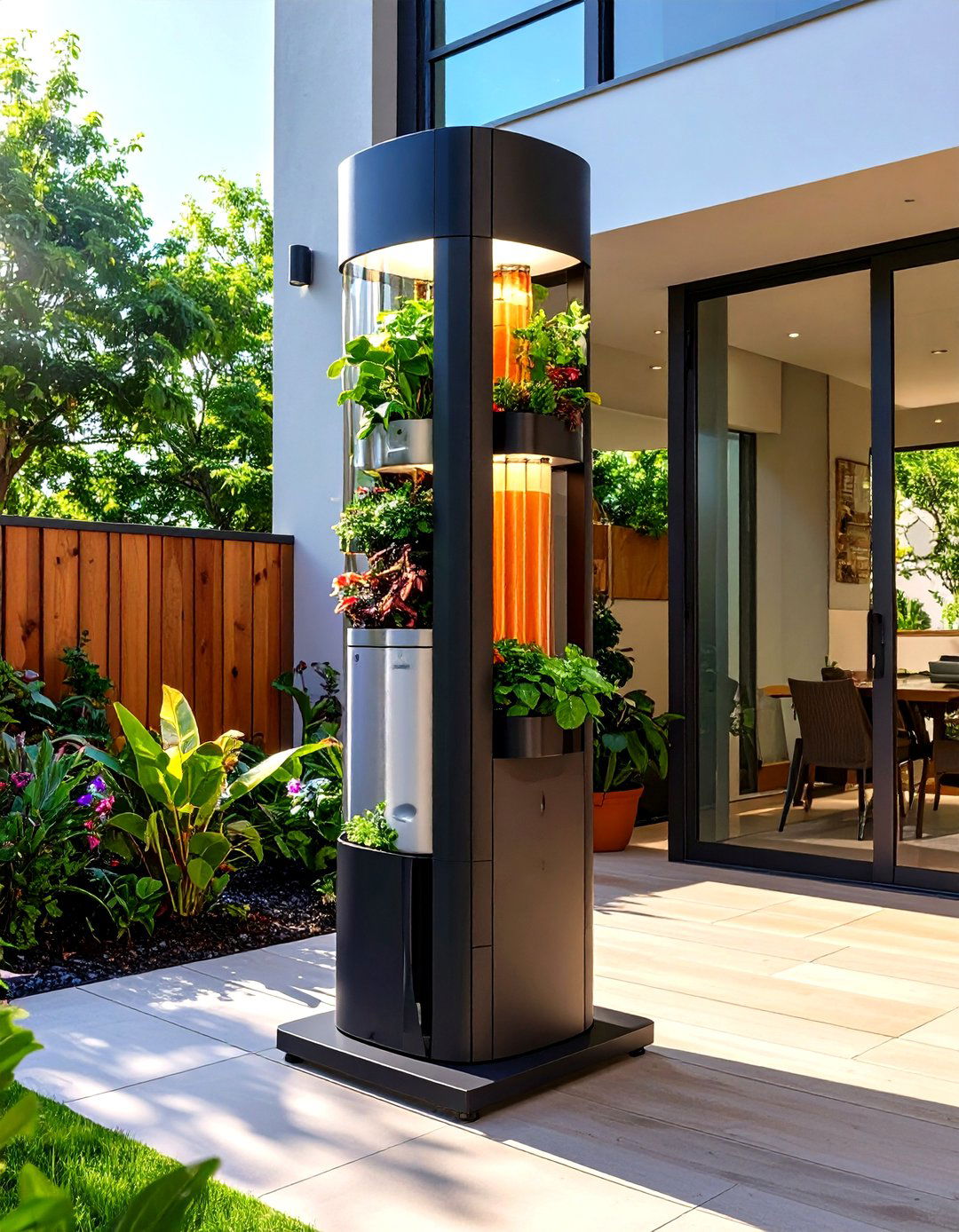 Self Watering Vertical Planter - 20 Vertical Garden Ideas