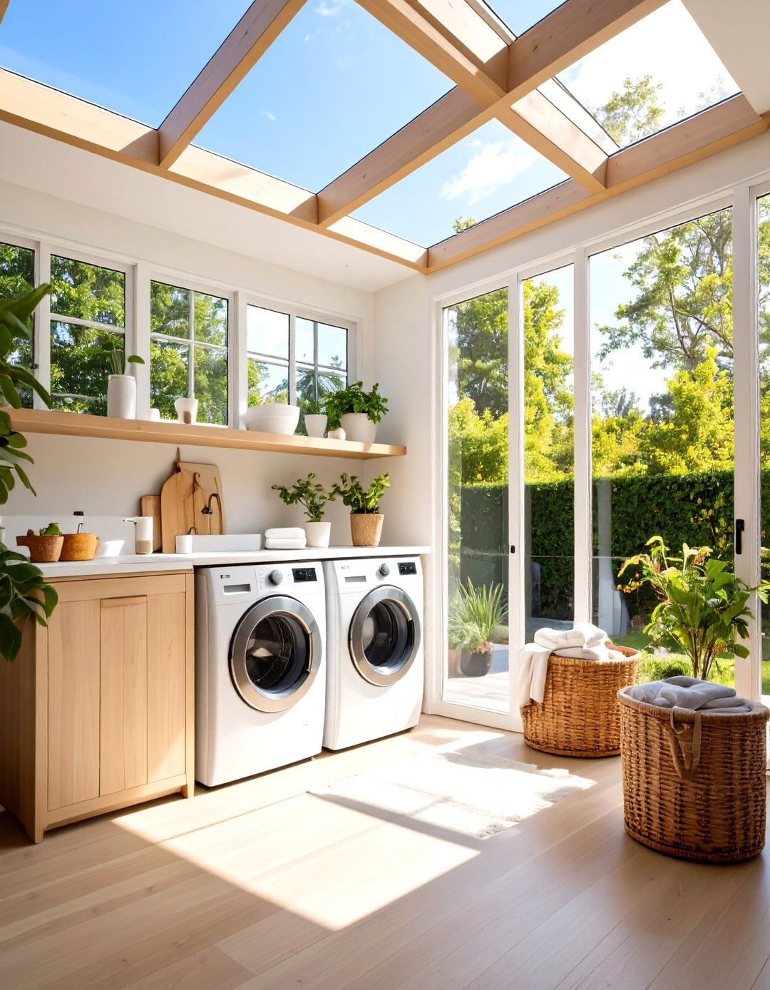 Semi Outdoor Laundry Area Room Design - 20 Outdoor Laundry Area Design Ideas