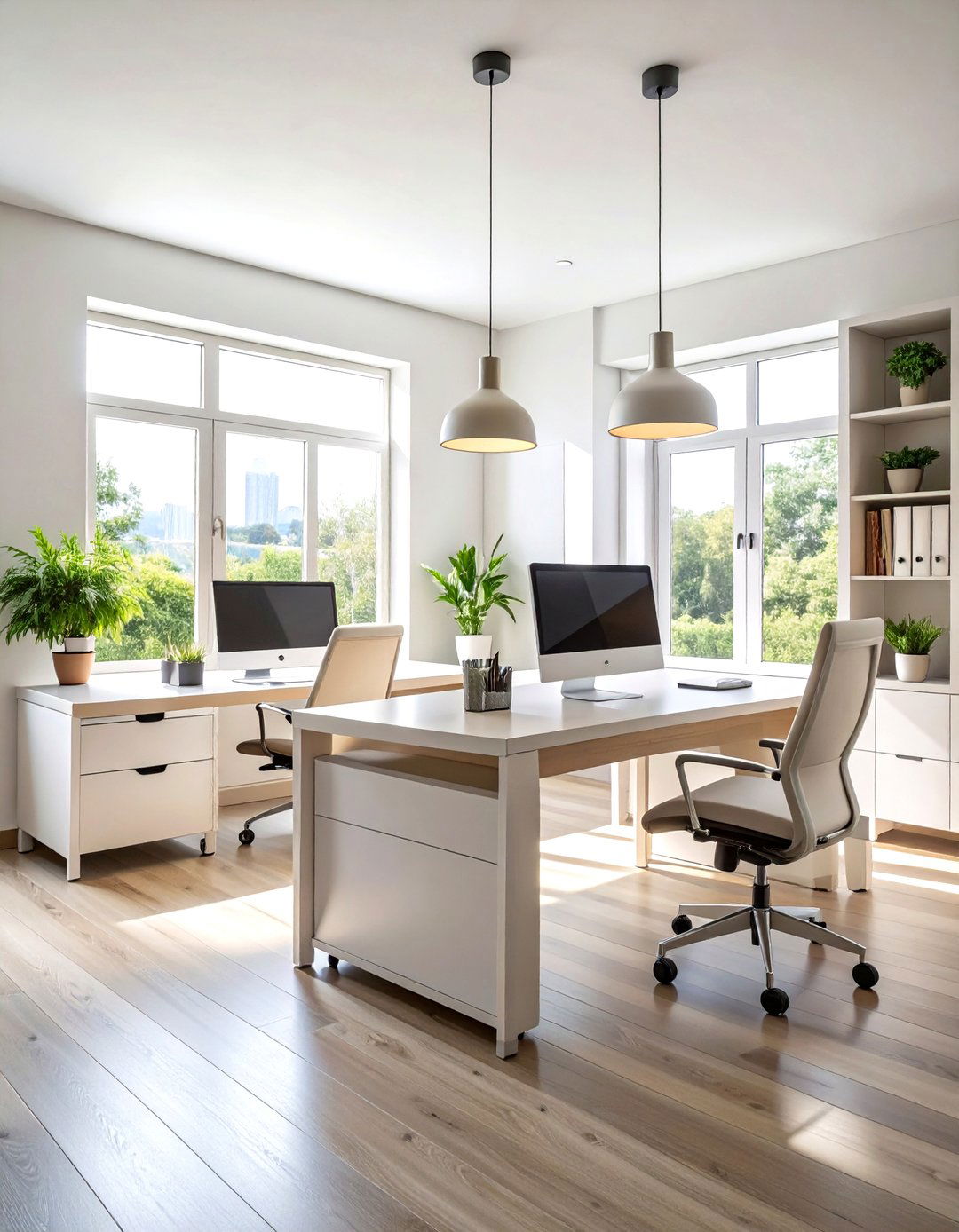 Separate Zones Home Office for Couples - 20 Home Office for Couples Ideas and Designs