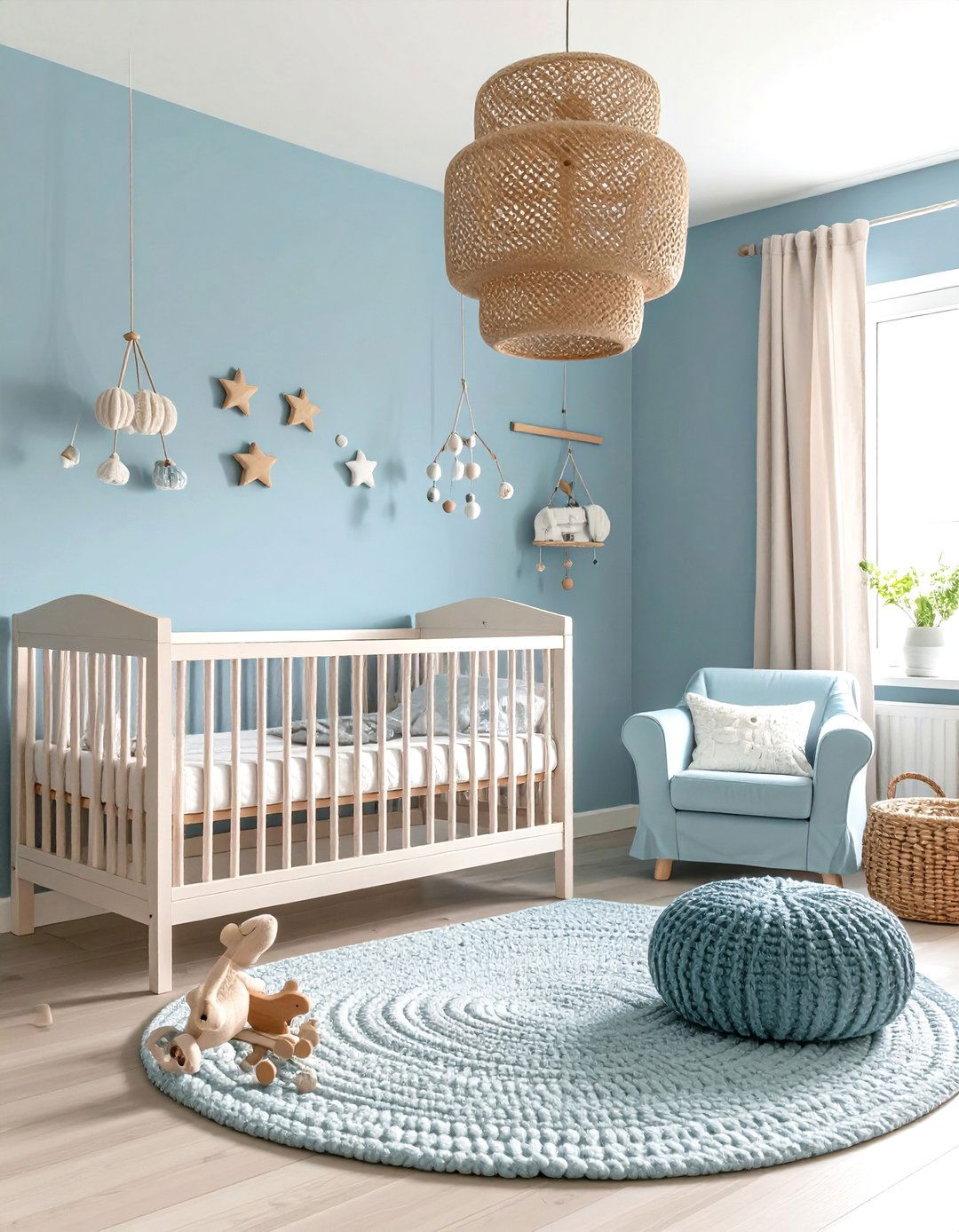 Serene Duck Egg Blue Nursery - 20 Duck Egg Blue Bedroom Ideas