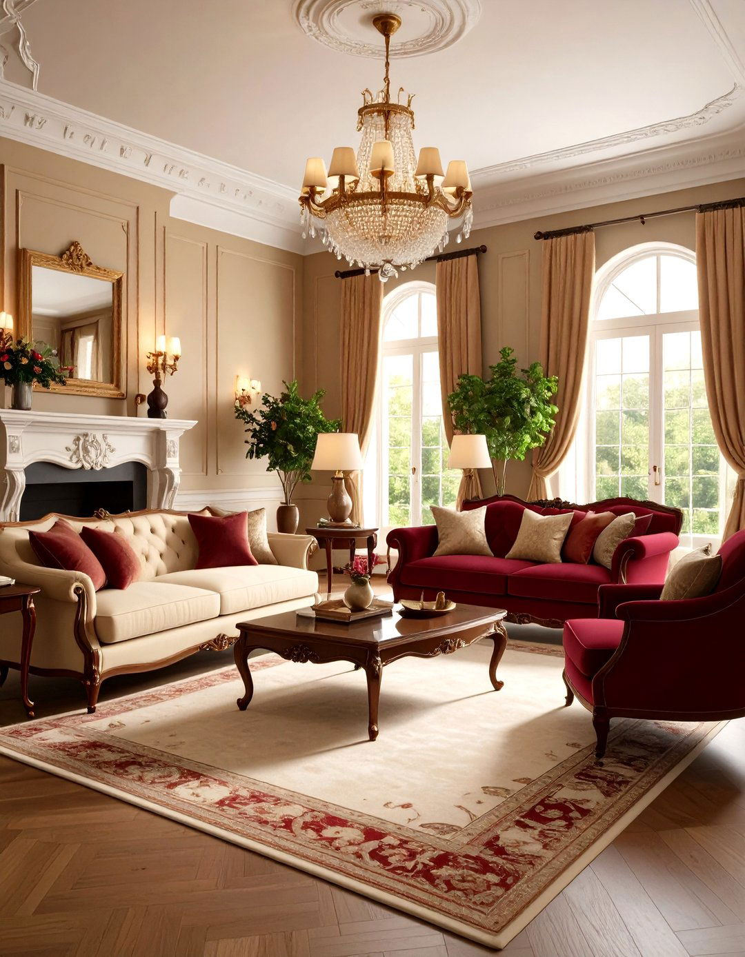 Serene Neutral Parlor Room Elegance - 20 Parlor Room Ideas
