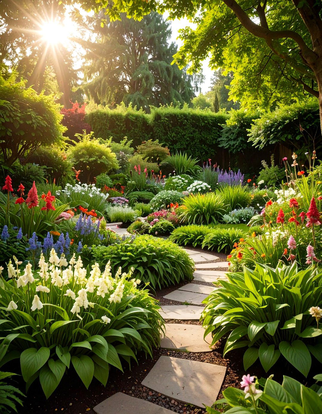 Shade Garden Perennial Flower Bed - 20 Perennial Flower Bed Ideas