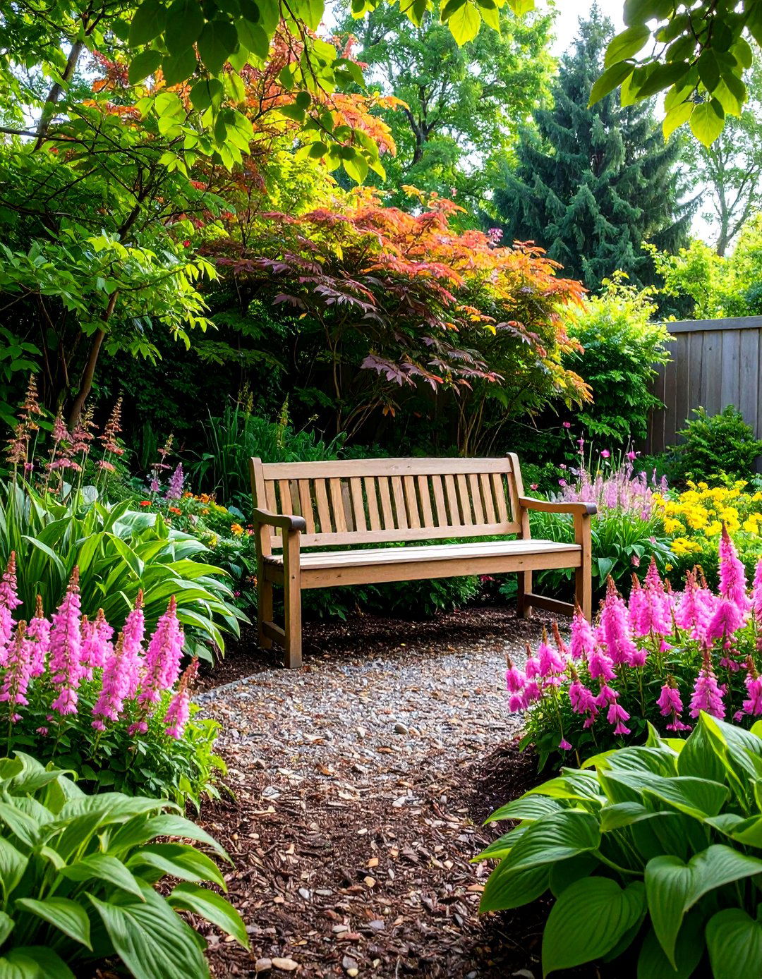 Shade Loving Perennial Garden Nook - 20 Garden Nook Ideas