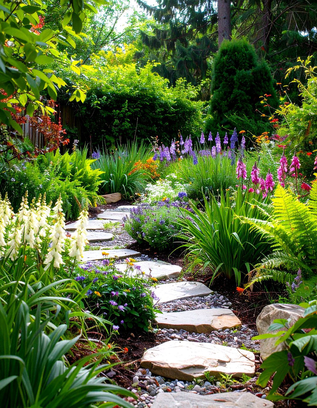 Shade Rock Garden Retreat - 20 Rock Garden Ideas