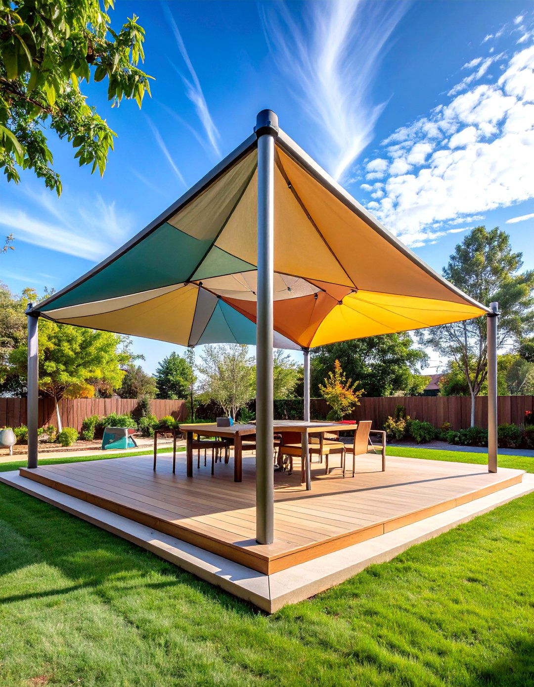 Shade Sail Pergola Roof System - 20 Pergola Roof Ideas