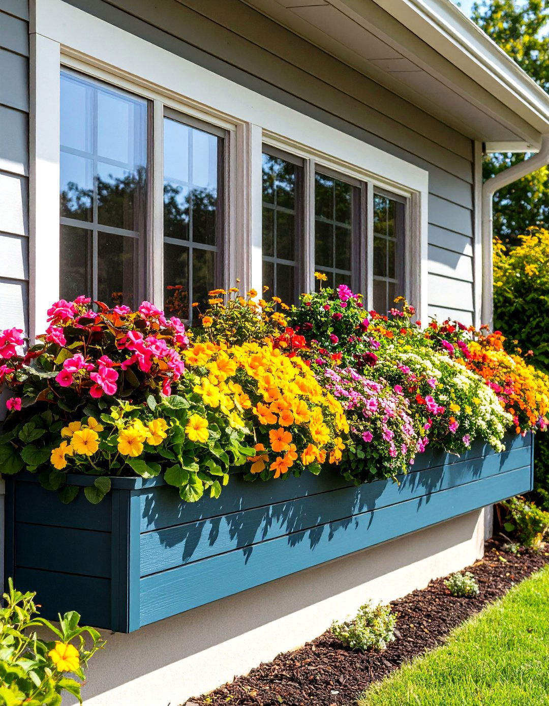 Shade to Sun Transition Box - 20 window box ideas