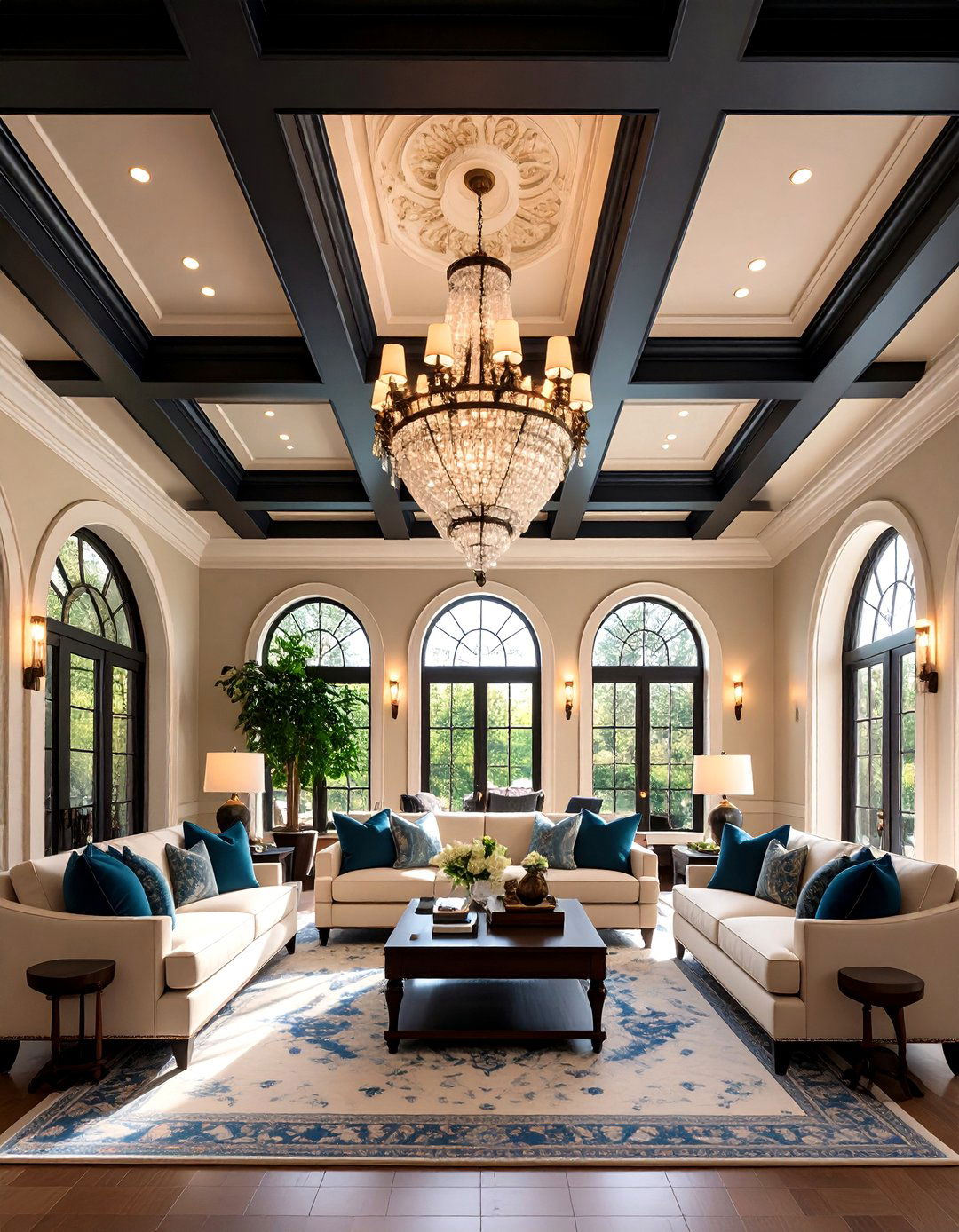 Shadow Sculpting Architectural Details - 20 Black Ceiling With Grey Walls
