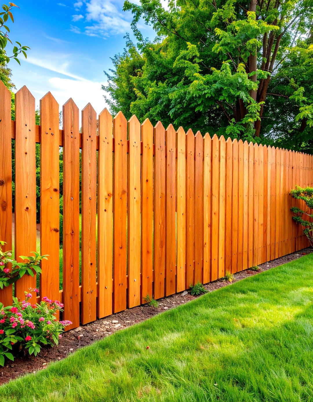 Shadowbox Wood Fence Construction Style - 20 Wood Fence Ideas