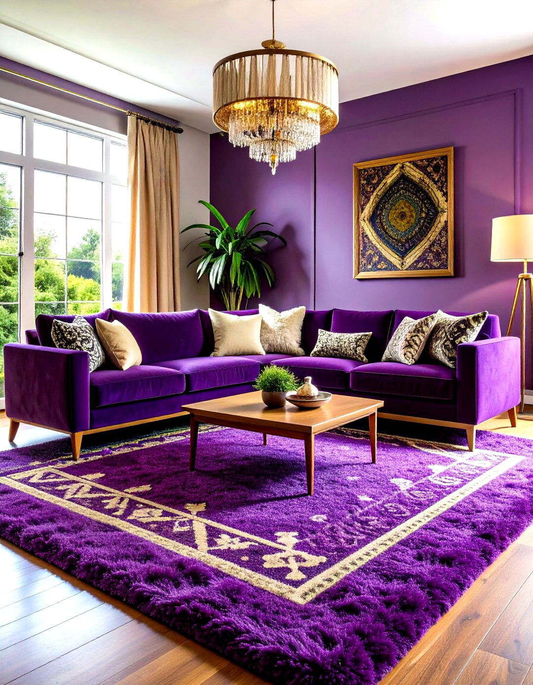 Shag Carpet Living Room with Textural Comfort - 20 1980s Living Room Ideas