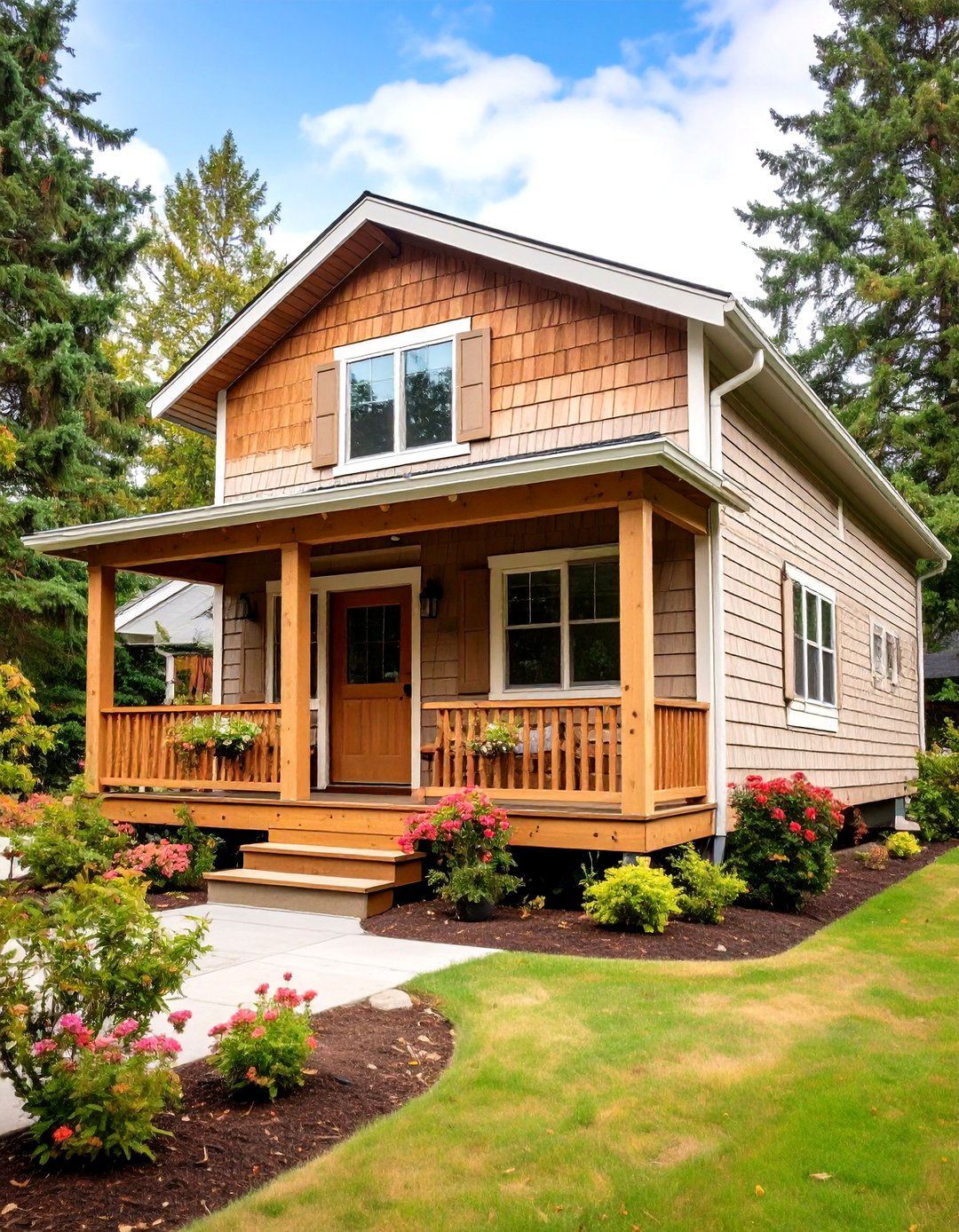 Shake Style Mobile Home Siding with Rustic Charm - 20 Mobile Home Siding Design Ideas