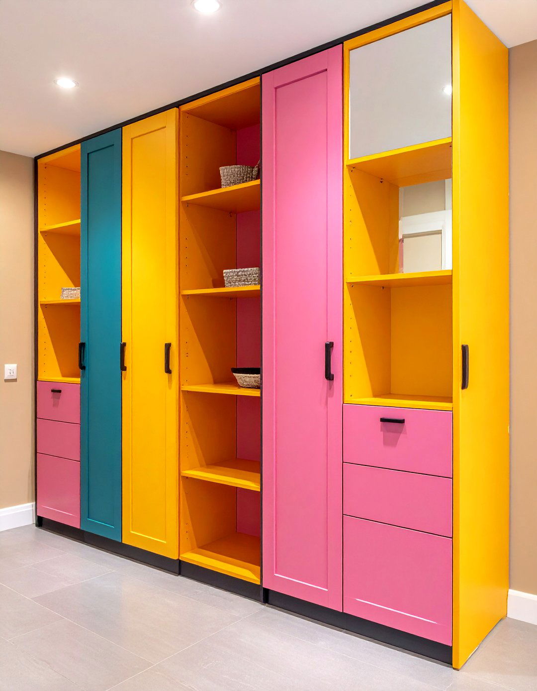 Shallow Hallway Storage Cabinets That Dont Steal Passage Space - 20 Floor to Ceiling Cabinets Ideas