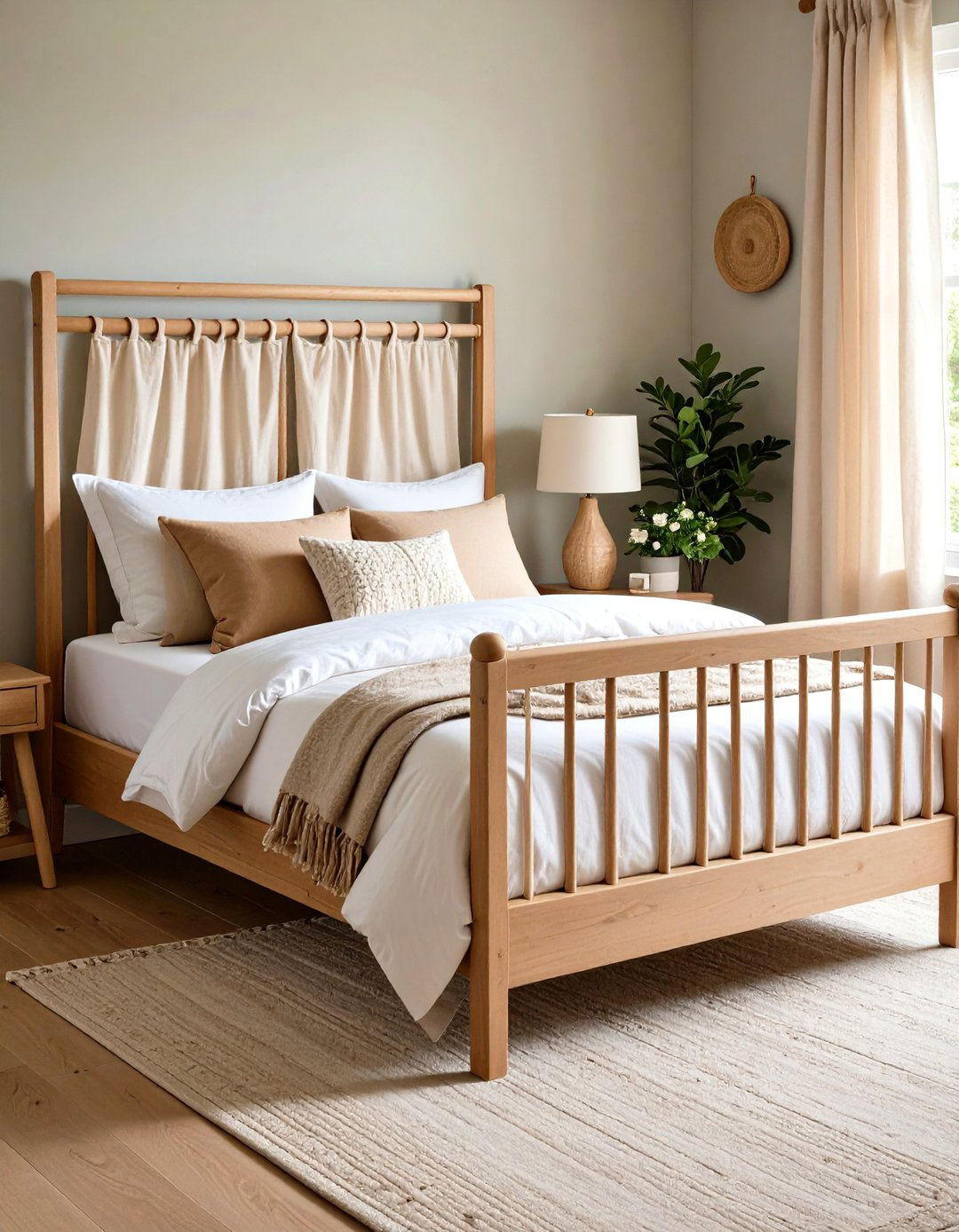 Sheer Canopy Drapes for Soft Canopy Bed - 20 Boho Toddler Room Ideas