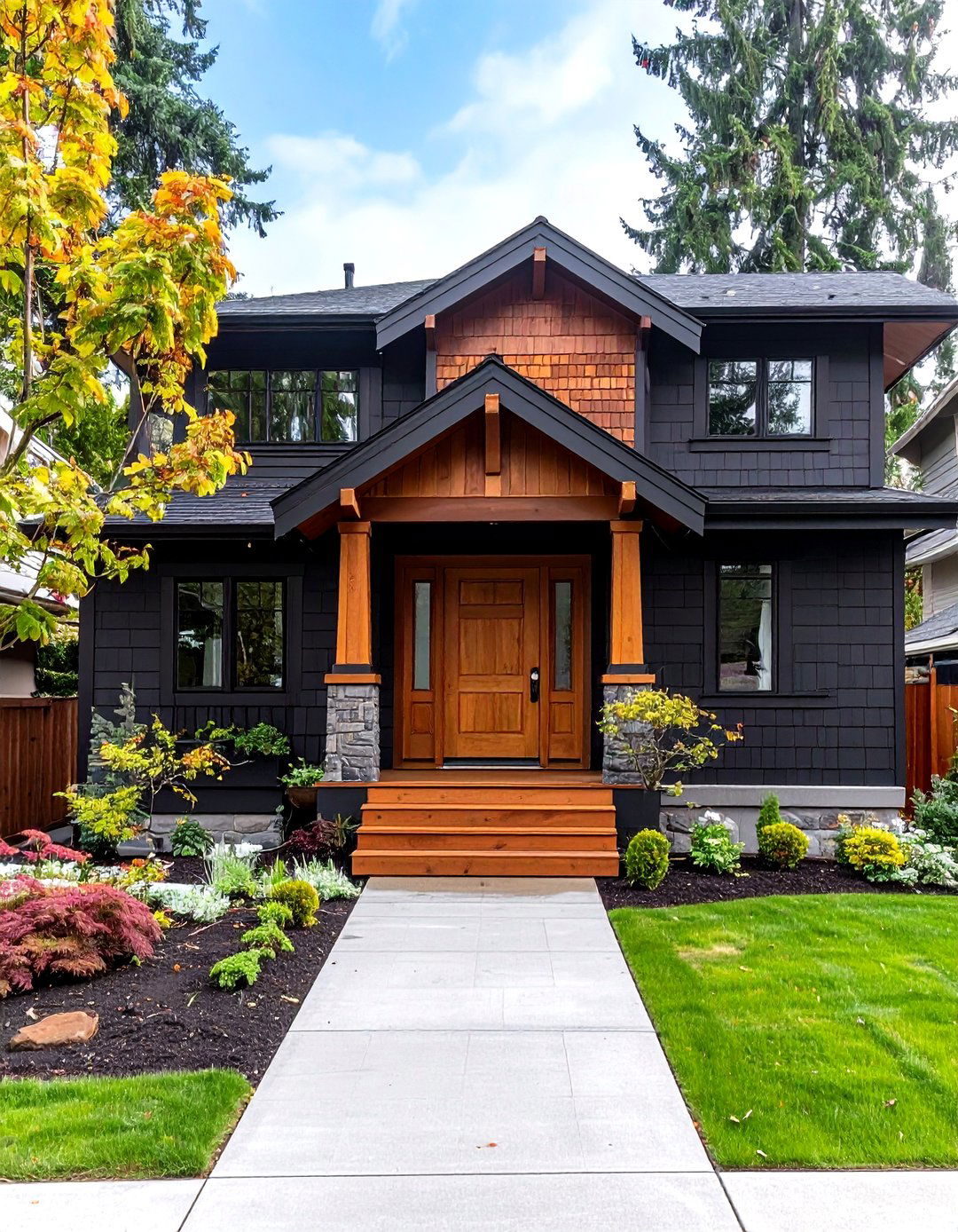 Sherwin Williams Black Magic Black House with Cedar Accents - 20 Paint Colors for a Modern Black House With Cedar Accents