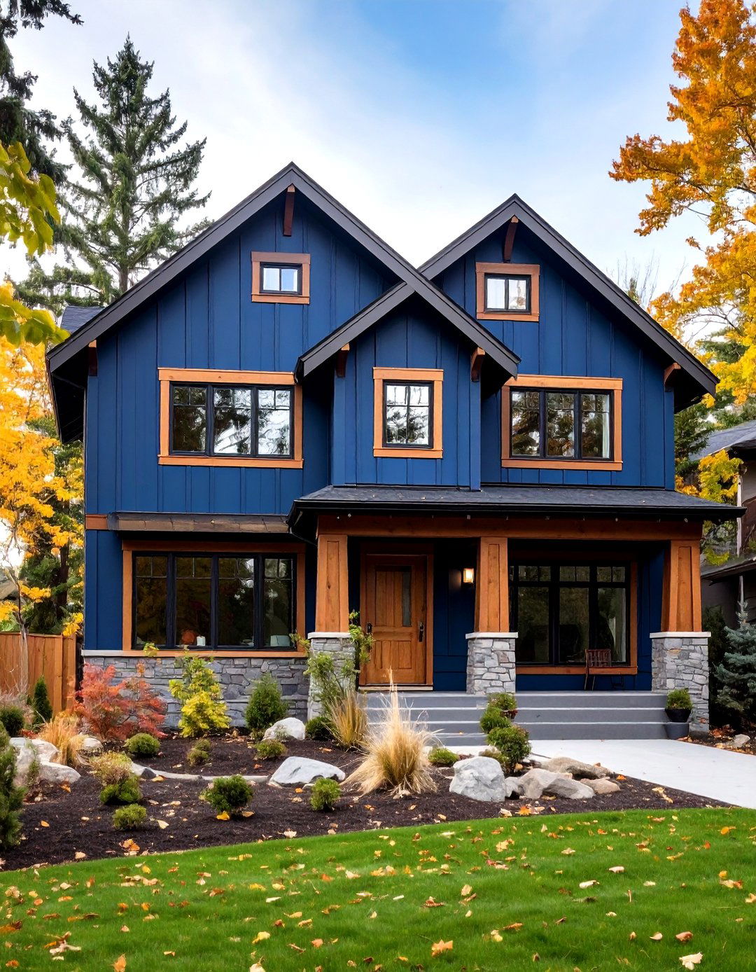 Sherwin Williams Inkwell Black House with Cedar Accents - 20 Paint Colors for a Modern Black House With Cedar Accents
