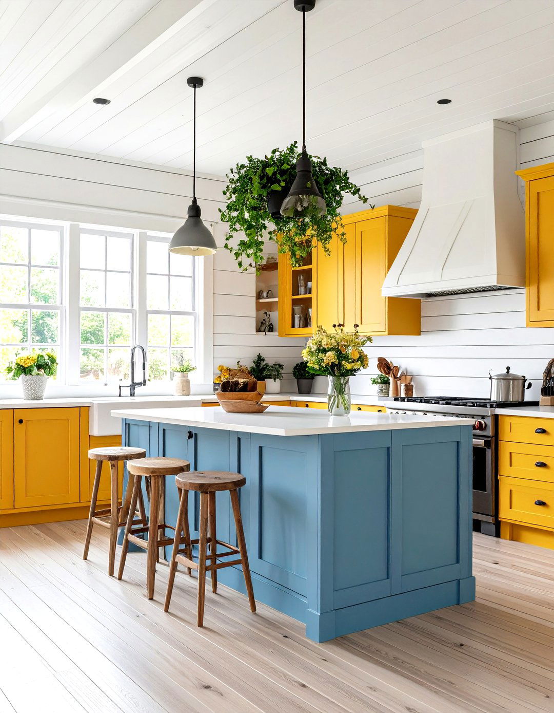 Shiplap Accent Wall - 20 Small Galley Kitchen Ideas on a Budget
