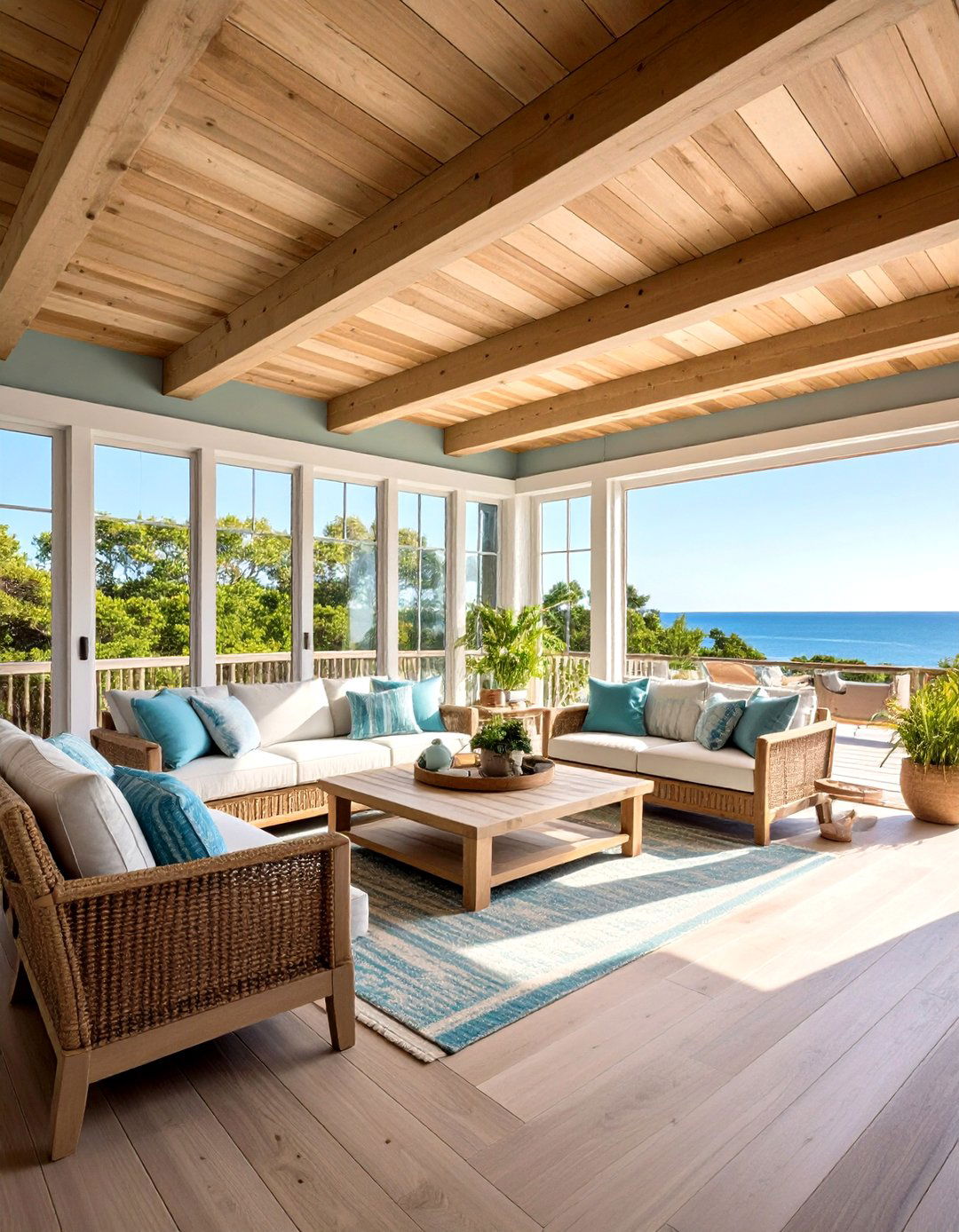 Shiplap Ceiling - 20 Sunroom Ceiling Ideas